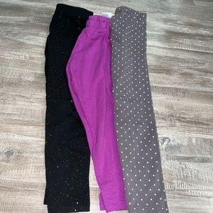 Girls leggings size 4/5 3 pairs